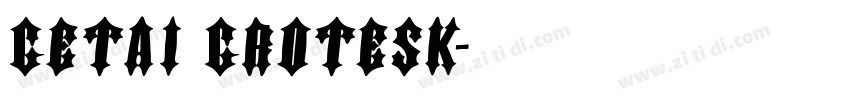 Getai Grotesk字体转换